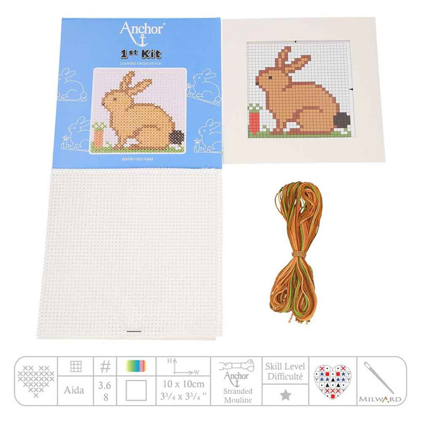 Anchor Threads | 1st Kit Counted Cross Stitch | Rabbit