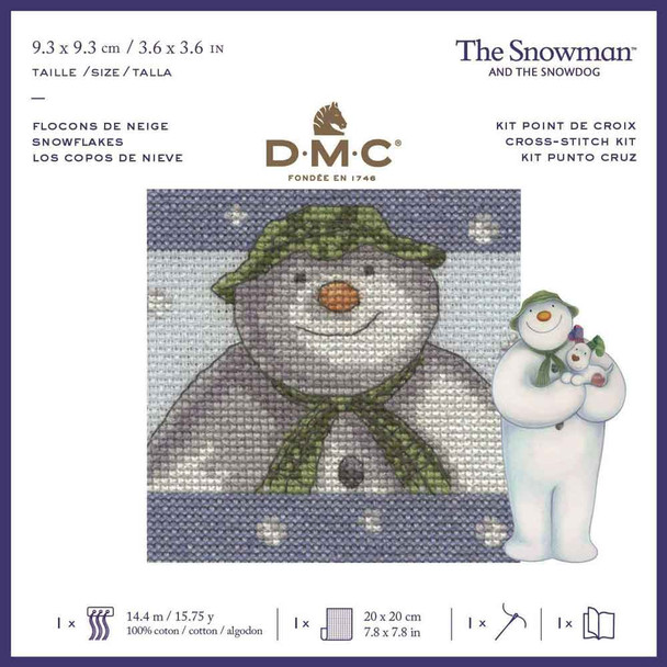 DMC | The Snowman & The Snowdog Cross Stitch Kits | Snowflakes