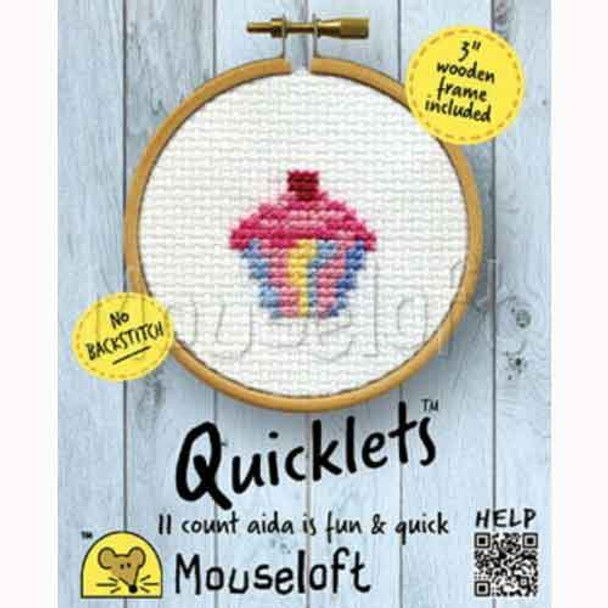 Mouseloft | Mini Cross Stitch Kits | Quicklets | Cupcake