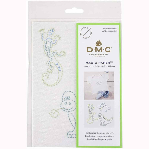 DMC | Magic Paper | A5 Embrodiery Transfer Paper | Dino