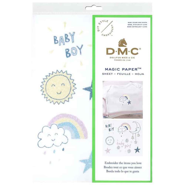 DMC | Magic Paper | A5 Embroidery Transfer Paper | Baby Boy