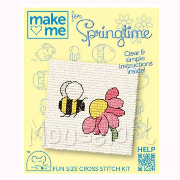 Mouseloft | Make Me For... Mini Cross Stitch Kits | Spring | Bee