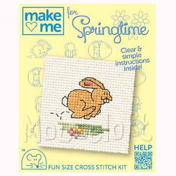 Mouseloft | Make Me For... Mini Cross Stitch Kits | Spring | Bunny