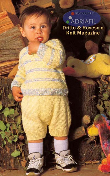 Tommaso Set - Blanket & Jumper Knitting Pattern | Adriafil Mirage DK & other Adriafil Knitting Yarns | Free Downloadable Pattern - Main Image