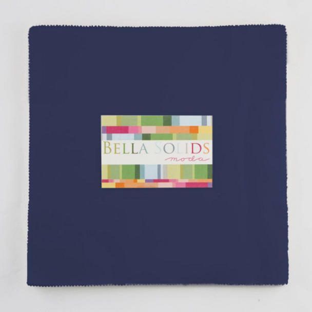 Bella Solids | Moda Fabrics | Admiral Blue | Junior Layer Cake