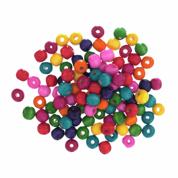 Wooden Beads | Assorted Colours | 10mm | Trimits Essentials
