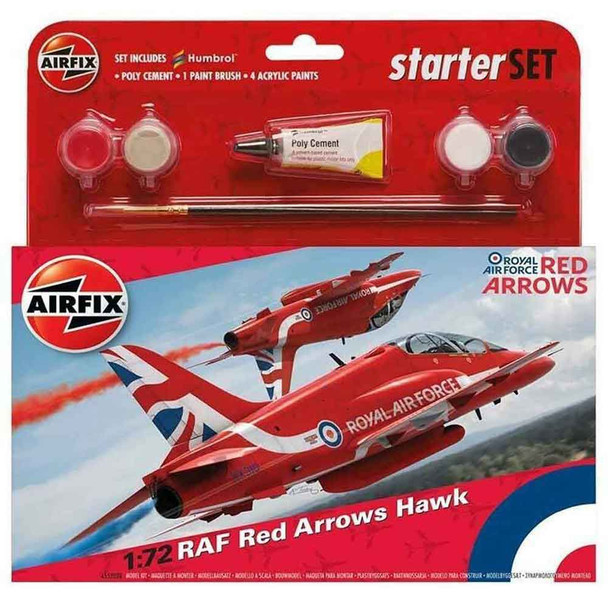 Airfix Medium Starter Kit RAF Red Arrows Hawk | 1:72