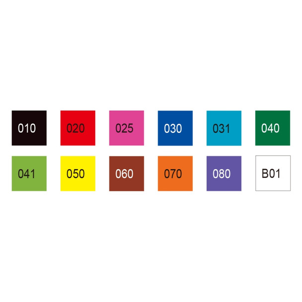 Zig Fabricolor 12 Colour Set | Kuretake | Colours