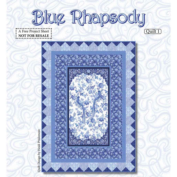 Blue Rhapsody Quilt 1 Free Quilting Pattern Project, Blank Quilting Corporation | Downloadable Pattern - Main image