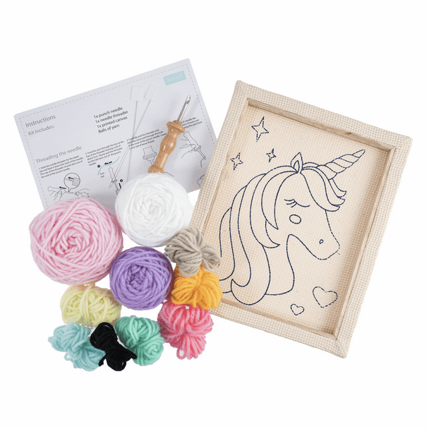 Punch Needle Kit | Trimits | Unicorn | Contents