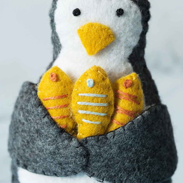 Penguin | Felt Craft Mini Kit | Corinne Lapierre - Close up