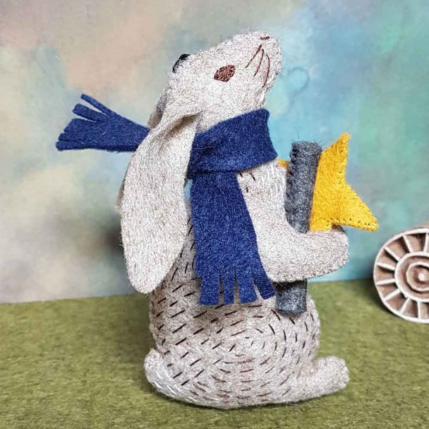 Stargazer Hare | Mini Felt Sewing and Embroidery Kit | Corinne Lapierre