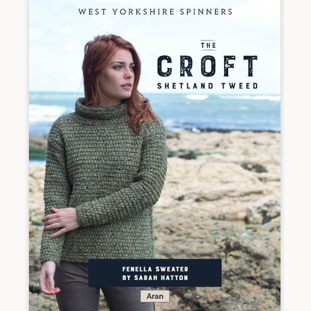 Fenella Sweater Knitting Pattern | WYS The Croft Aran Knitting Yarn WYS98033 | Digital Download - Main Image