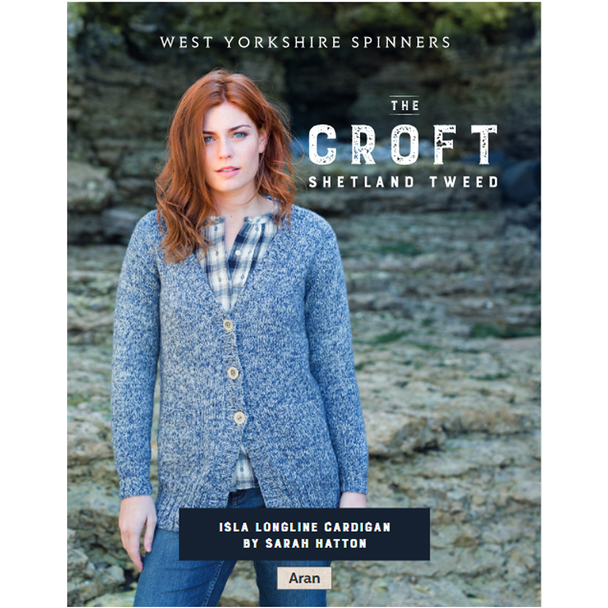 Isla Longline Cardigan Knitting Pattern | WYS The Croft Aran Knitting Yarn WYS98037 | Digital Download - Main Image