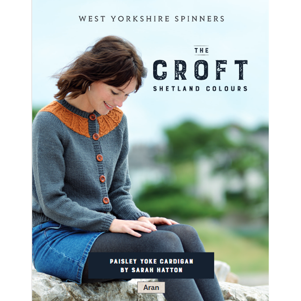 Paisley Yoke Cardigan Knitting Pattern | WYS The Croft Aran Knitting Yarn WYS98050 | Digital Download - Main Image