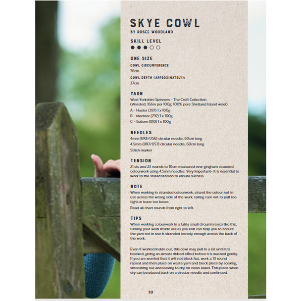 Skye Gingham Sweater & Cowl Knitting Pattern | WYS The Croft Aran Knitting Yarn WYS98062 | Digital Download - Pattern Information 2