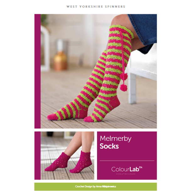 Melmerby Socks Knitting Pattern | WYS Colour Lab DK Knitting Yarn WYS88975 | Digital Download - Main Image