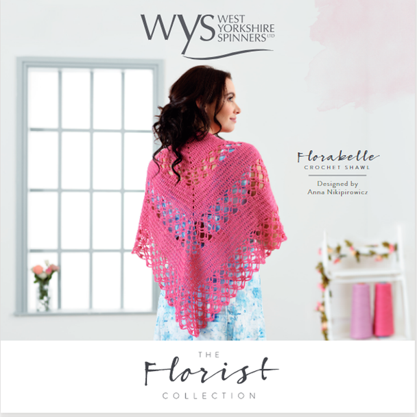 Florabelle Crochet Shawl Knitting Pattern | Signature 4 Ply Knitting Yarn WYS56982 | Digital Download - Main Image