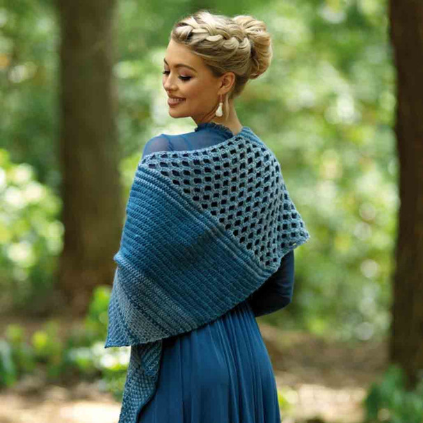 Eloise Crochet Shawl Knitting Pattern | Illustrious Knitting Yarn WYS57997 | Digital Download - 3rd image