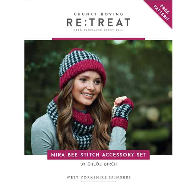 Mira Accessory Set Knitting Pattern | Retreat Knitting Yarn WYS56973 | Free Digital Download - Main Image