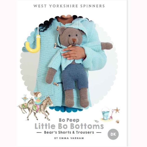 Little Bo Bottoms Bear’s Shorts & Trousers Knitting Pattern | WYS Bo Peep DK Knitting Yarn DBP0095 | Digital Download - Main Image