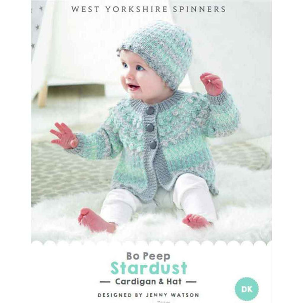 Stardust Cardigan & Hat Knitting Pattern | WYS Bo Peep DK Knitting Yarn DBP0112 | Digital Download - Main Image