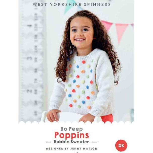 Poppins Bobble Sweater Knitting Pattern | WYS Bo Peep DK Knitting Yarn DBP0124 | Digital Download - Main Image