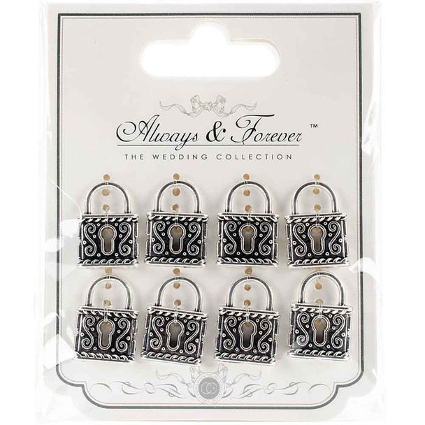 Vintage Silver Lock Charms | Always & Forever | Craft Consortium