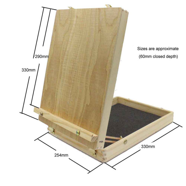 Simply Wooden Box Easel - Measurement