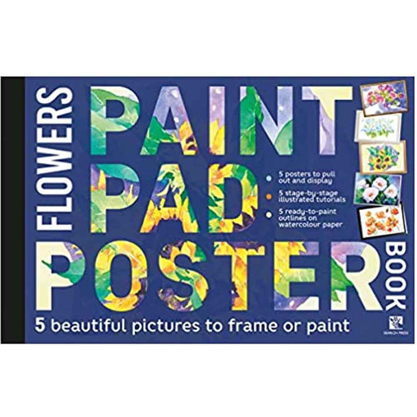 Paint Pad Poster Book | Flowers Book - Main Image