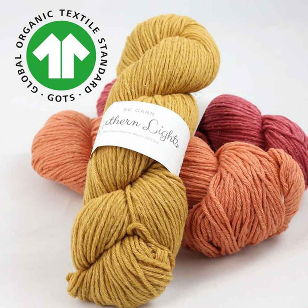 BC Garn Northern Lights GOTS Aran Weight Knitting Yarn, 100g Hanks | Various Shades - Main Image