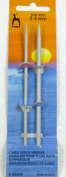 Pony Straight Pair of Cable Needles (Various Sizes) - Main Image