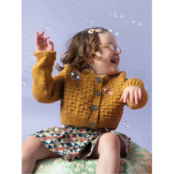Rowan Shae Children & Baby Cardigan Knitting Pattern in Pure Wool Worsted | Digital Download (ROWEB-02642) - Main Image