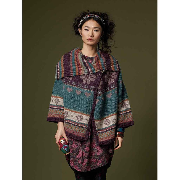 Rowan Dominika Womens Cardigan Knitting Pattern in Felted Tweed Aran | Digital Download (ROWEB-00545) - Main Image