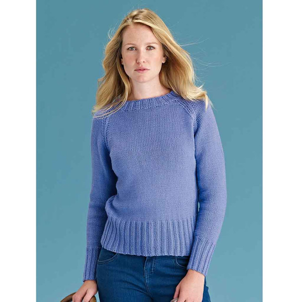 Rowan Hazel Womens Sweater/Jumper Knitting Pattern in Handknit Cotton | Digital Download (ROWEB-OC22-8) - Main Image
