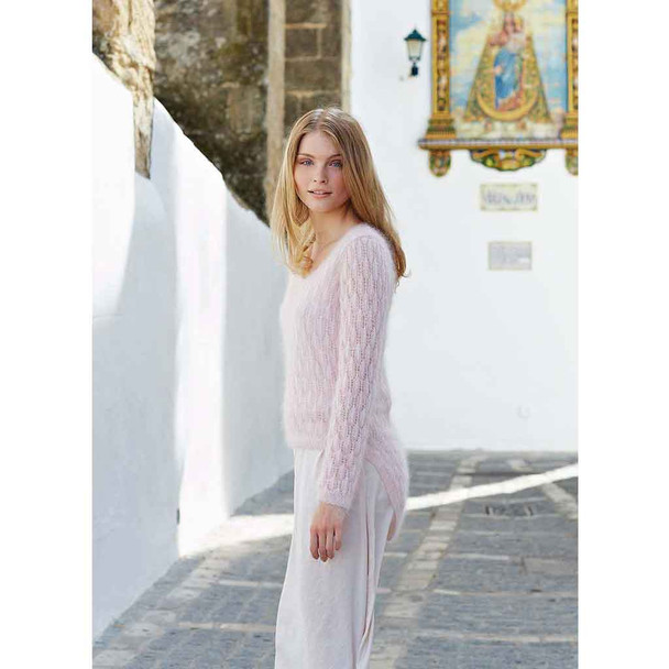 Rowan Promise Women Jumper/Sweater Knitting Pattern using Kidsilk Haze | Digital Download (ROWEB-02048) - Main Image