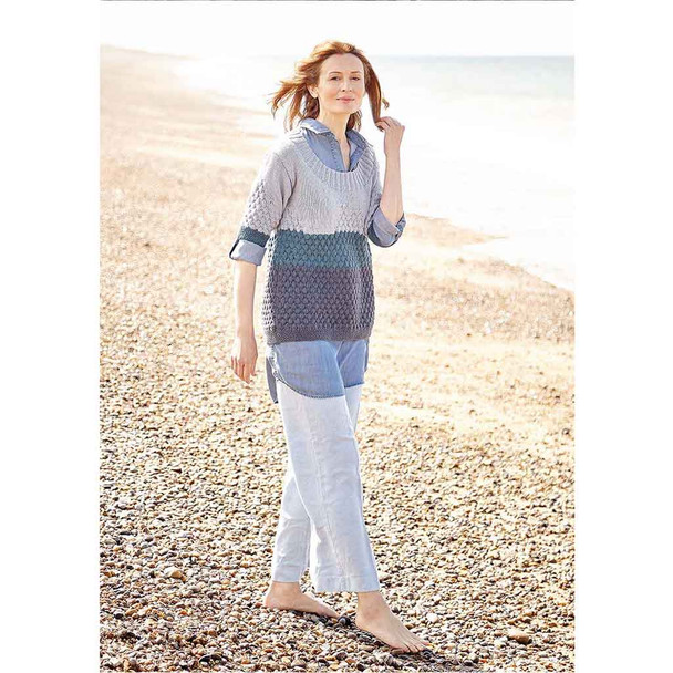 Rowan Hempton Ladies Top Knitting Pattern using Creative Linen | Digital Download (ROWEB-03533) - Main Image