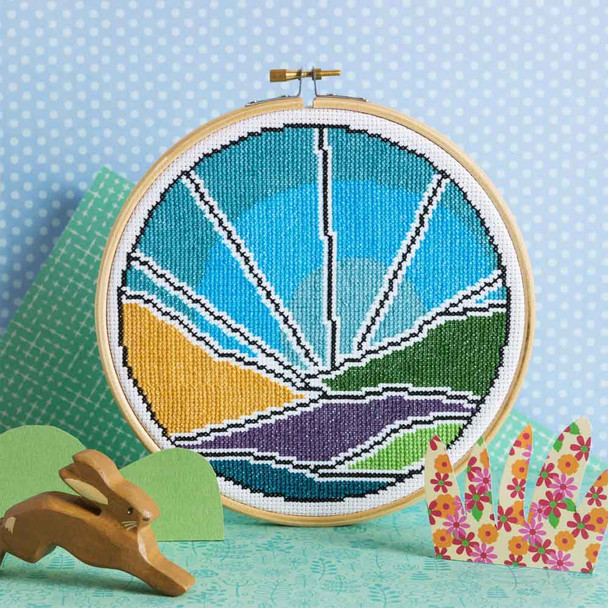 Hawthorn Handmade | Cross Stitch Kit | Blue Sky - Main Image