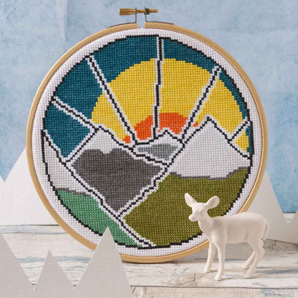 Hawthorn Handmade | Cross Stitch Kit | Mountain Adventure - Main Image