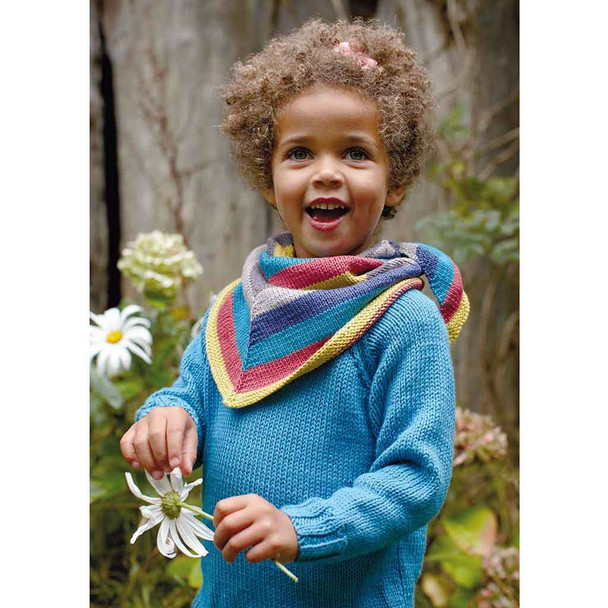 Rowan Outlaw Neckerchief Children & Babies Knitting Pattern using Summerlite DK | Digital Download (ZB218-00007) - Main Image