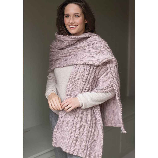 Rowan Nevada Scarf Womens Knitting Pattern using Cocoon | Digital Download (ZB222-00003) - Main Image
