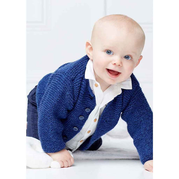 Rowan Garter Stitch Jacket Baby Knitting Pattern using Baby Merino Silk DK | Digital Download (ZB233-00002) - Main Image