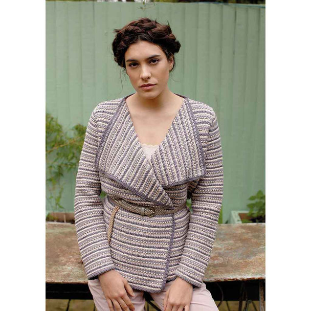 Rowan Nikau Womens Cardigan Crochet Pattern using Summerlite DK | Digital Download (ZB231-00006) - Main Image