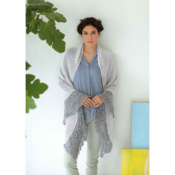 Rowan Wiremu Womens Shawl Crochet Pattern using Summerlite 4ply | Digital Download (ZB231-00011) - Main Image