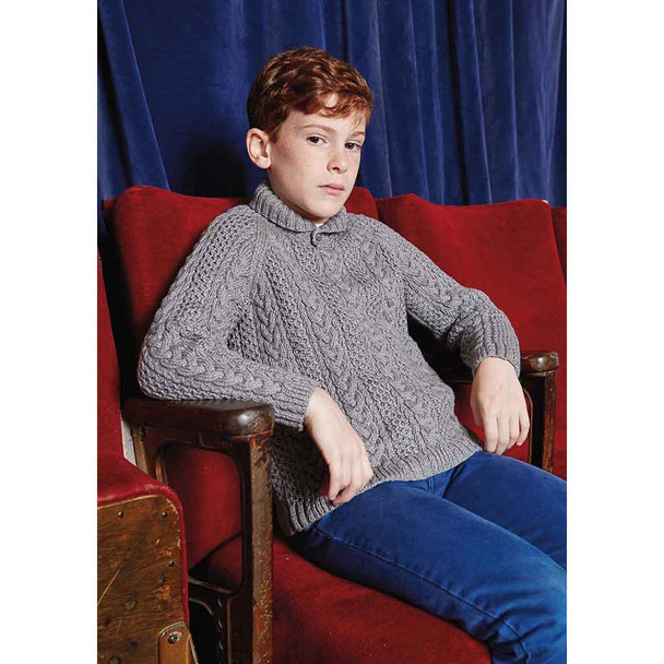 Rowan Pippin Children Sweater Knitting Pattern using Softyak DK | Digital Download (ZB230-00009) - Main Image