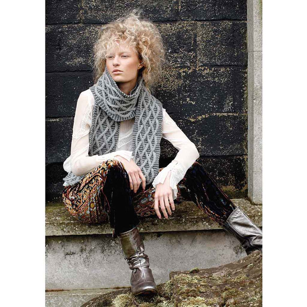 Rowan Windy Scarf Womens/Accessories Knitting Pattern using Pure Wool Superwash Worsted | Digital Download (ZM58-00018) - Main Image
