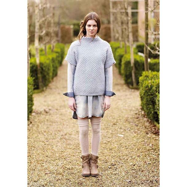 Rowan Matlock  Sweater Knitting Pattern using Cocoon | Digital Download (ZB144-00006) - Main Image