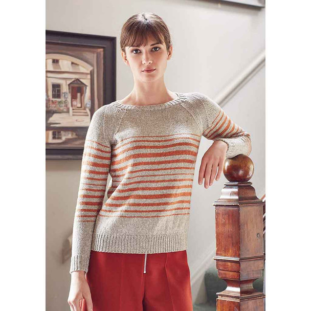 Rowan Tinley Womens Sweater Knitting Pattern using Softyak DK | Digital Download (ZB194-00012) - Main Image