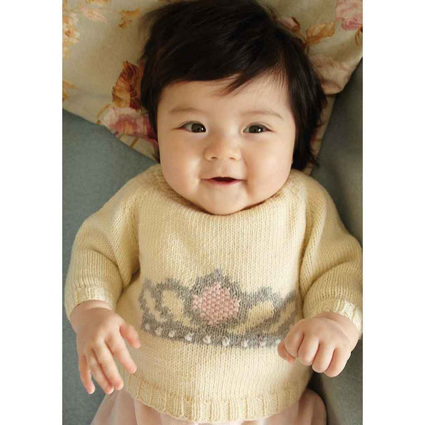 Rowan Cygnet Baby Sweater Knitting Pattern using Super Fine Merino 4ply | Digital Download (ZB186-00003) - Main Image