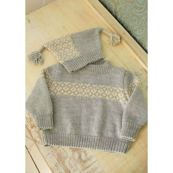 Rowan Joey Hat Baby accessories Knitting Pattern using Super Fine Merino 4ply | Digital Download (ZB186-00009) - Main Image